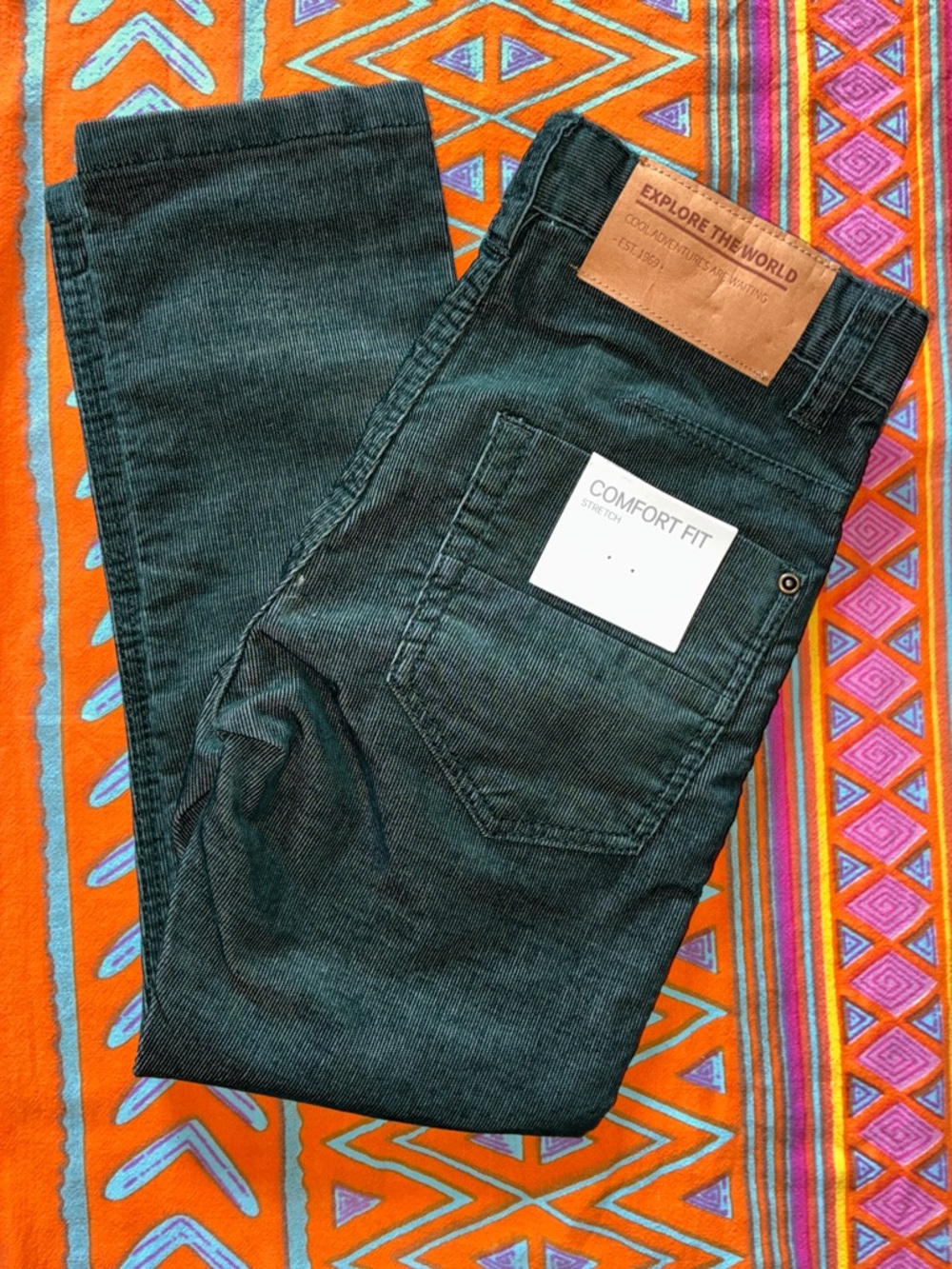 H&M Kids Corduroy Pants - Dark Green